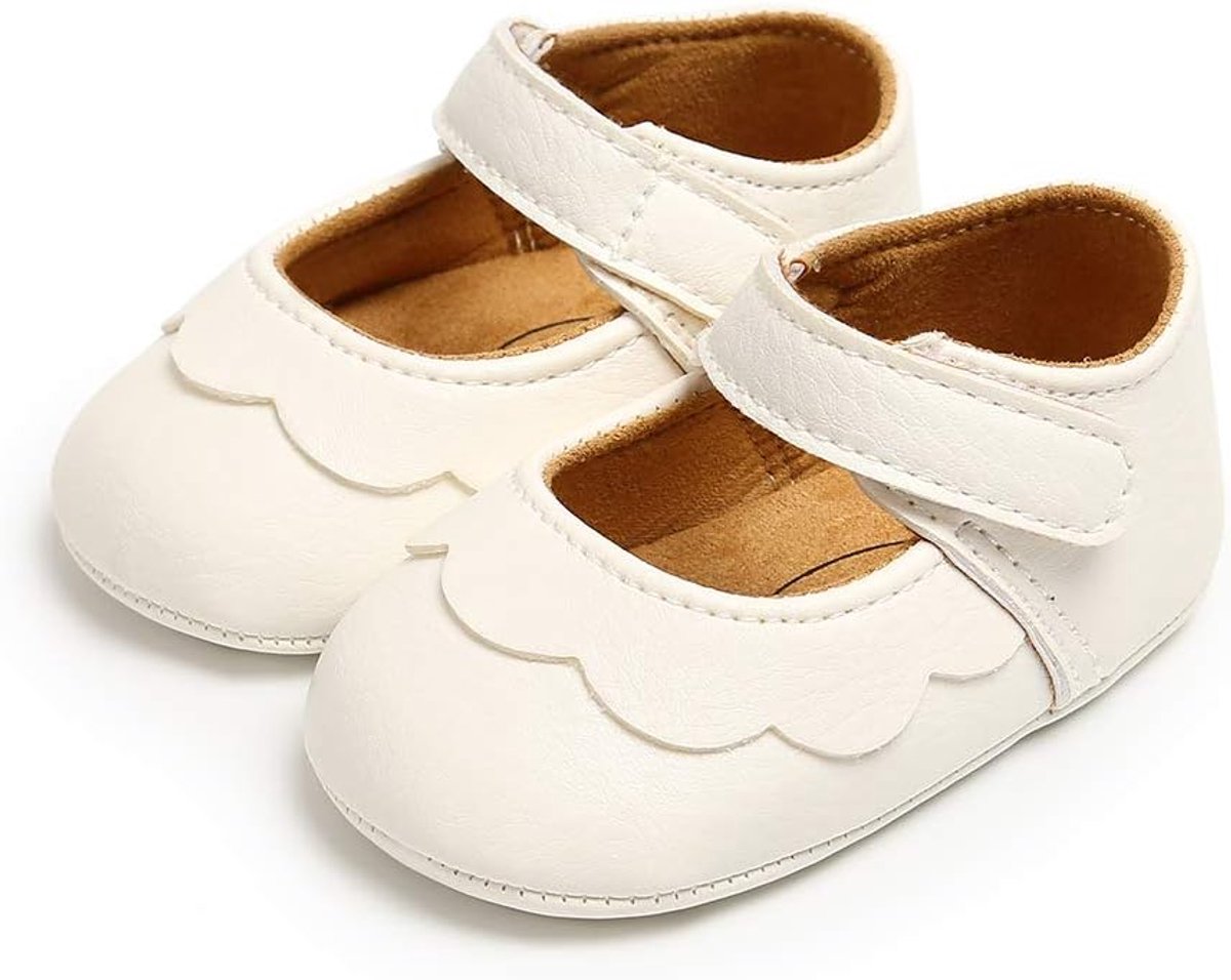 Babyschoentjes om te leren lopen, kruipschoenen voor meisjes en peuters, antislip leren sloffen, babyschoenen 3-18 maanden