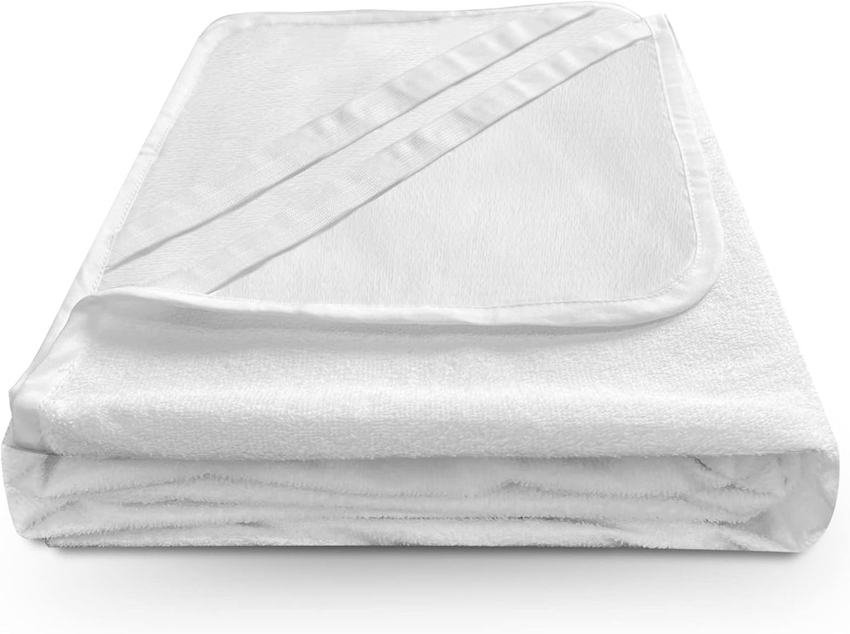 Waterdichte Matrasbeschermer 70x140cm -Katoenen badstof-ademend en antibacteriëel-met 4 Elastische Hoeken