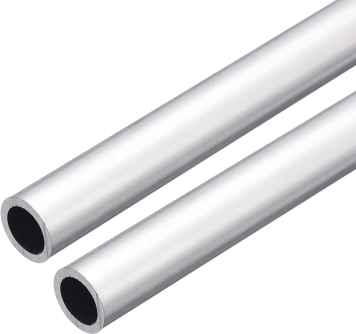sourcing map 2 stuks 6063 aluminium ronde buis 15 mm AD 11 mm binnendiameter 200 mm lengte buisleiding slangen voor industrie knutselprojecten
