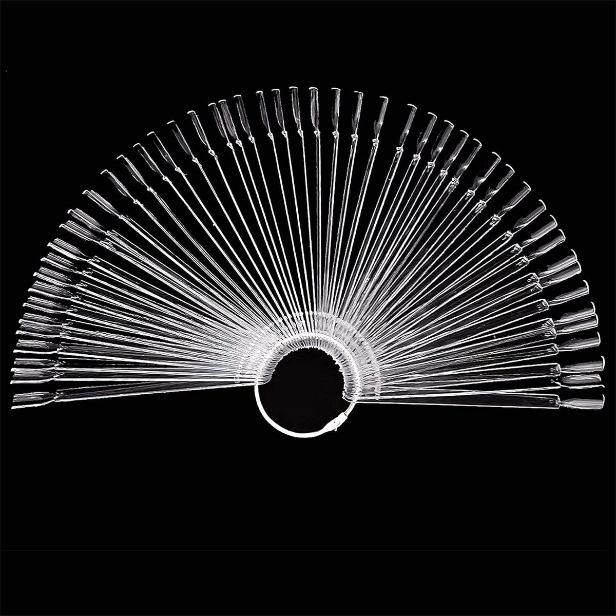 Tips Kleur Pop Sticks Display Fan, Gel Nail Colour Display Sticks (Transparant)
