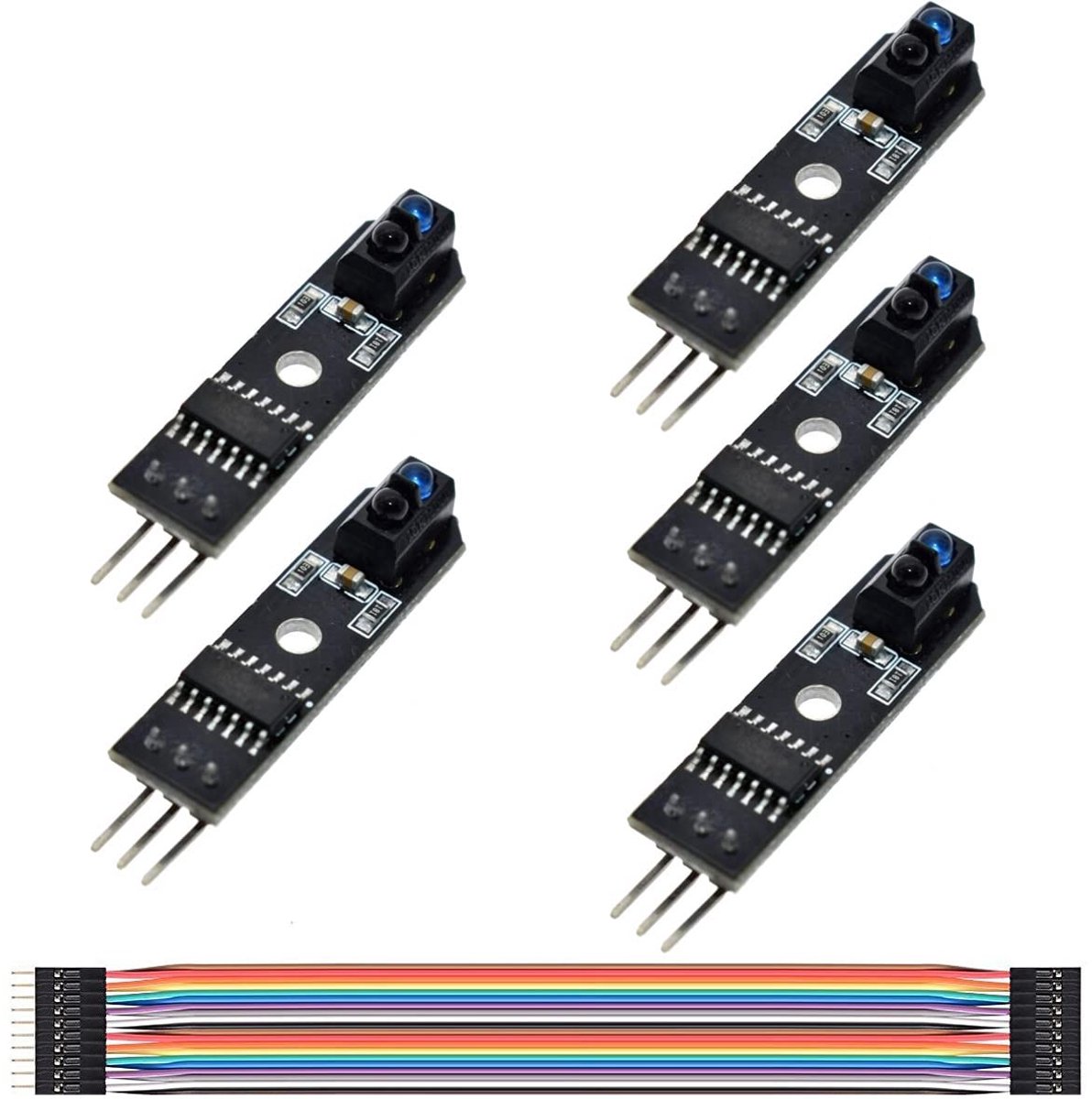 Infrarood Sensor Module TCRT5000 Lijn Track Volger Obstakel vermijden voor Arduino AVR ARM PIC DC 5 V 1 kanaal met Dupont Kabel