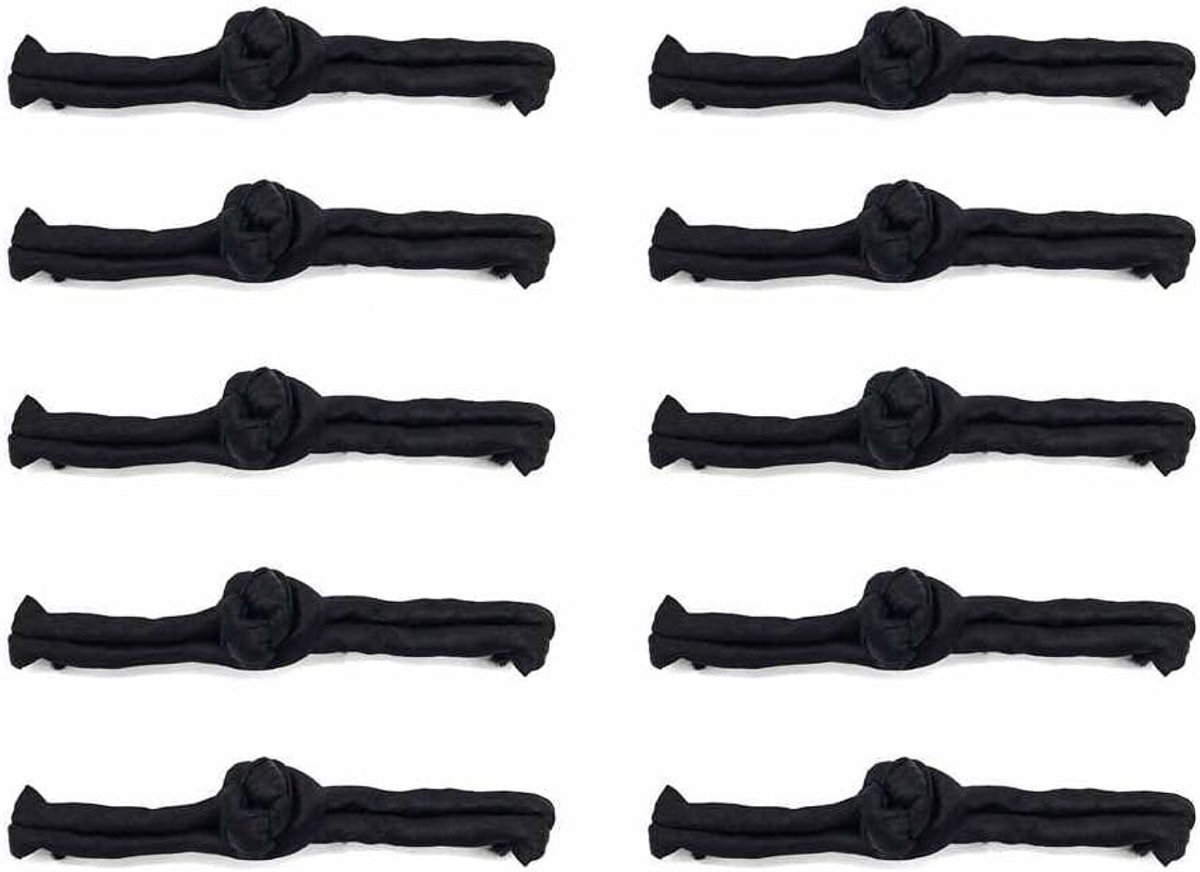 Knopen, handgemaakte sluitknopen, kikkerknopen om te naaien, gespknopen, traditionele cheongsam, tang, taiji-pak, knoop voor Chinese kleding, zwart