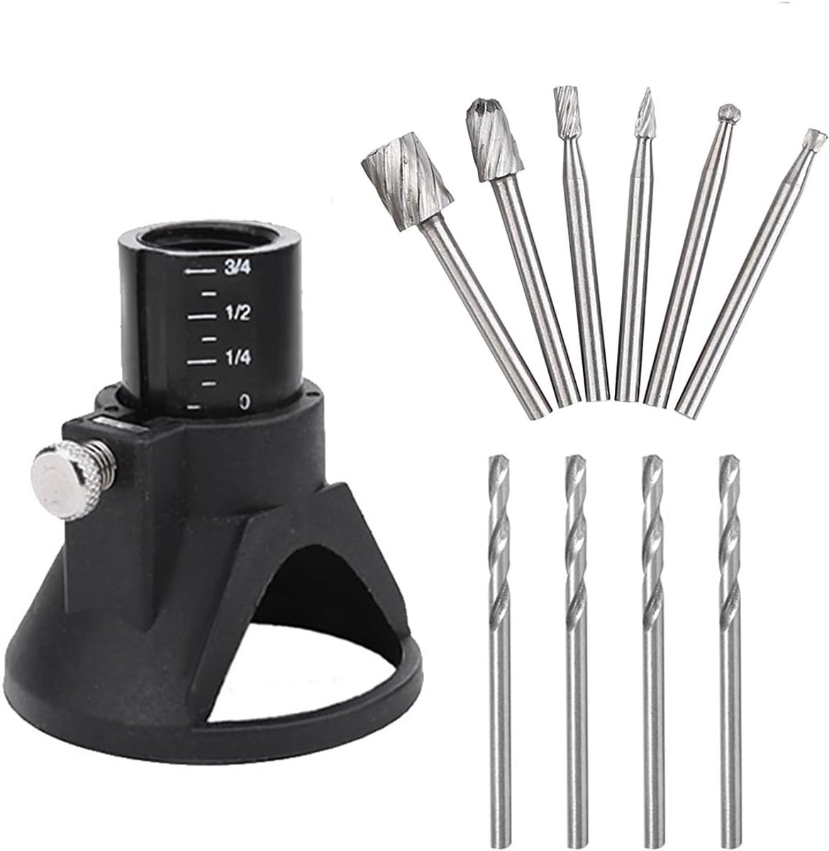 11 Set Roterende Multi Tool Gids Bevestigingsset Router Boor Bit Roterende Multi Tool Gids Bevestigingsset