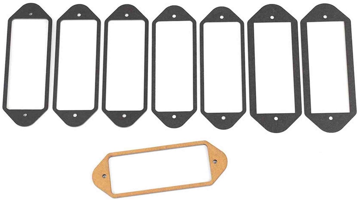 Lollar 25304-13020 Shim Pack For Dogear P-90 Pickups - 8 pcs, six most commonly used heights, two oversized for HB rout