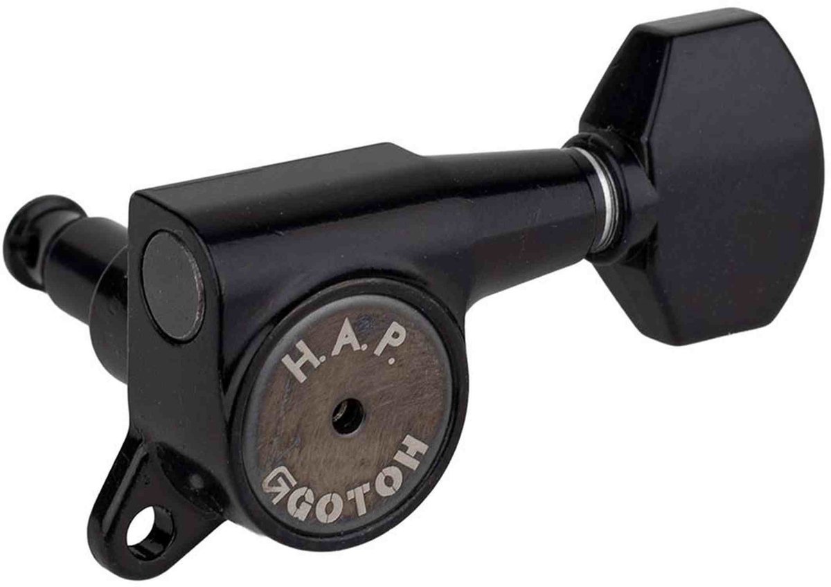 Gotoh GTH13894 SG381 stemmechanieken met HAP and 07 knoppen, 6L, zwart