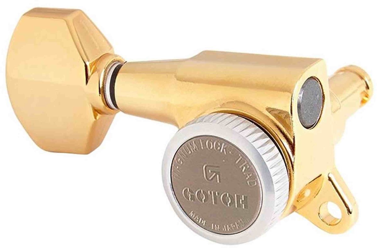 Gotoh GTH14117 SG381 stemmechanieken met Magnum Lock Trad and 07 knoppen, 6R, goud