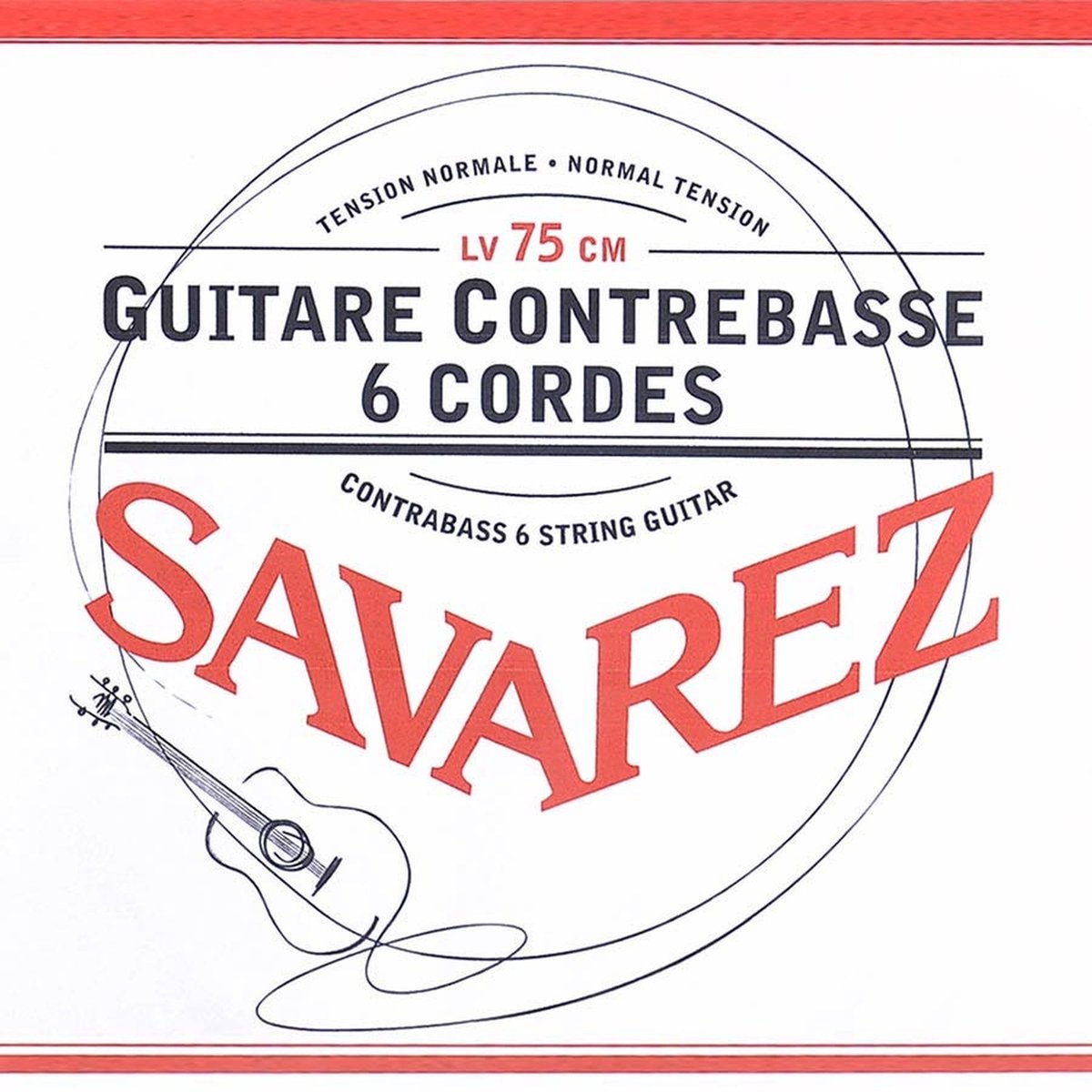 Savarez 650-R snarenset voor klassieke gitaar, verzilverde bassnaren, normal tension