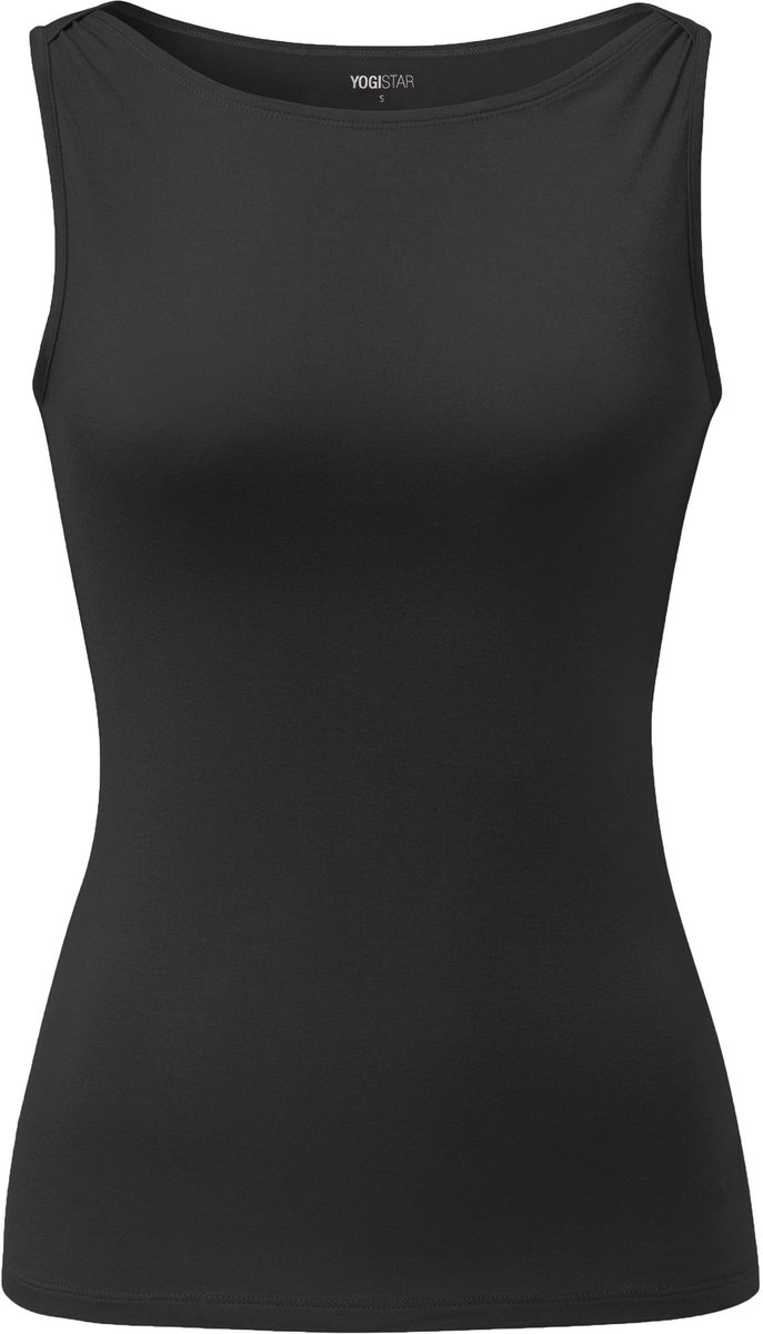 Yoga-Top Boatneck "ala" - black — afbeelding 3