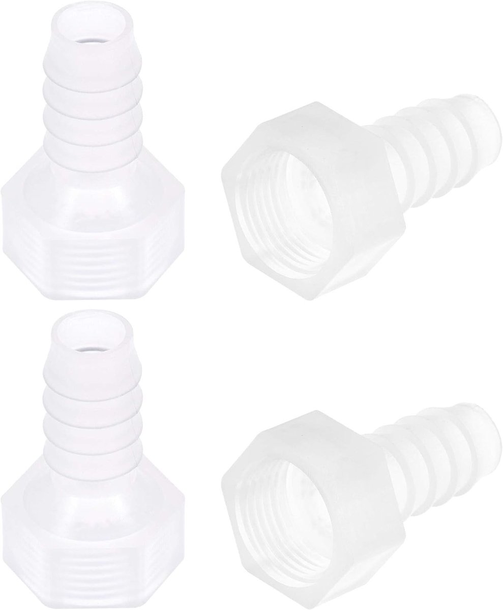sourcing map 4 stuks slangaansluiting koppeling buisadapter 10 mm stang x G3/8 binnendraad