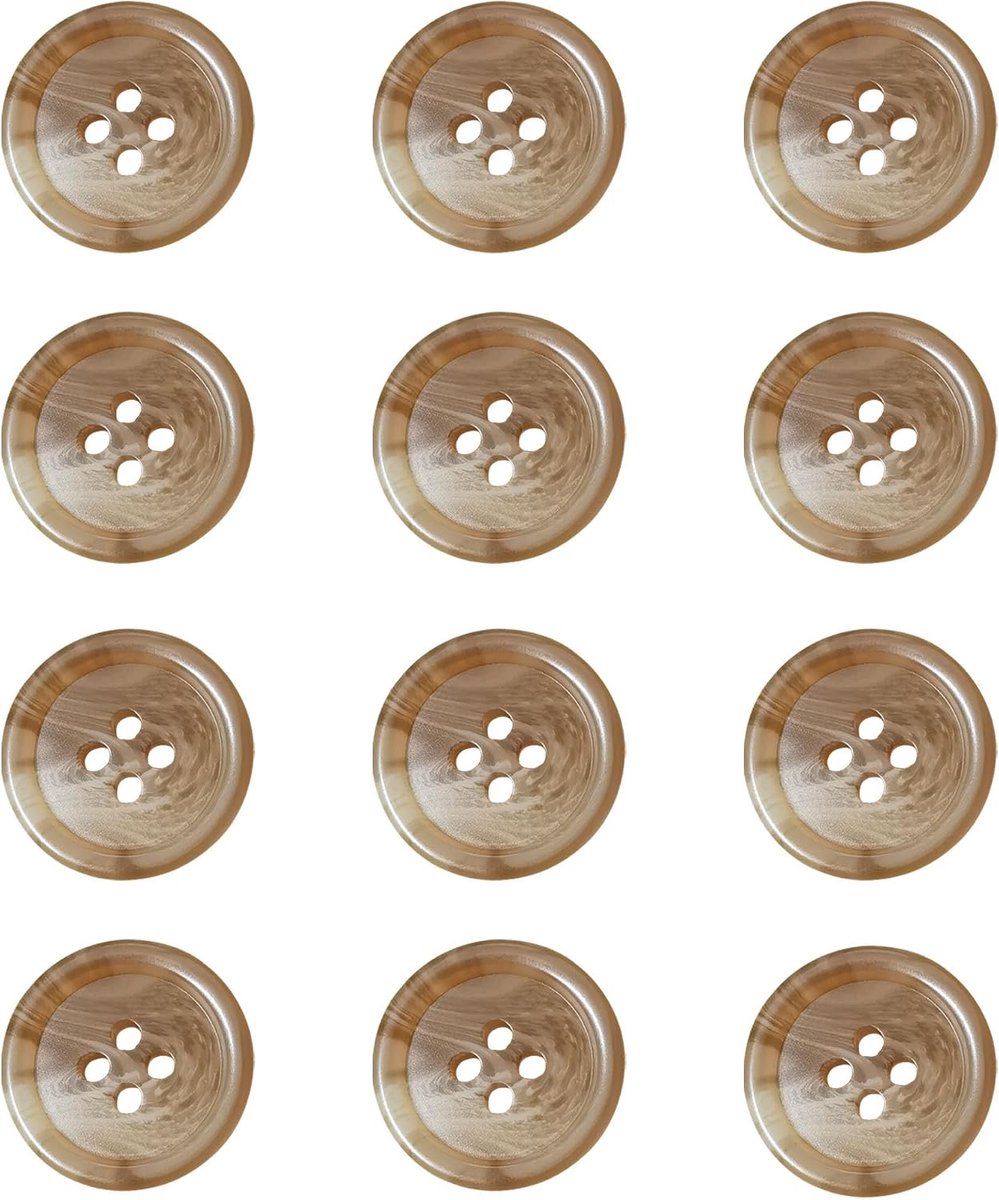 Knopen om Zelf te Naaien, Knutselen (Lichtbruin 30 mm) | Nieuwigheid vintage stijl grote schildpad knoop blazers voor knutselen, decoratieve jas knopen shirts vrouwen