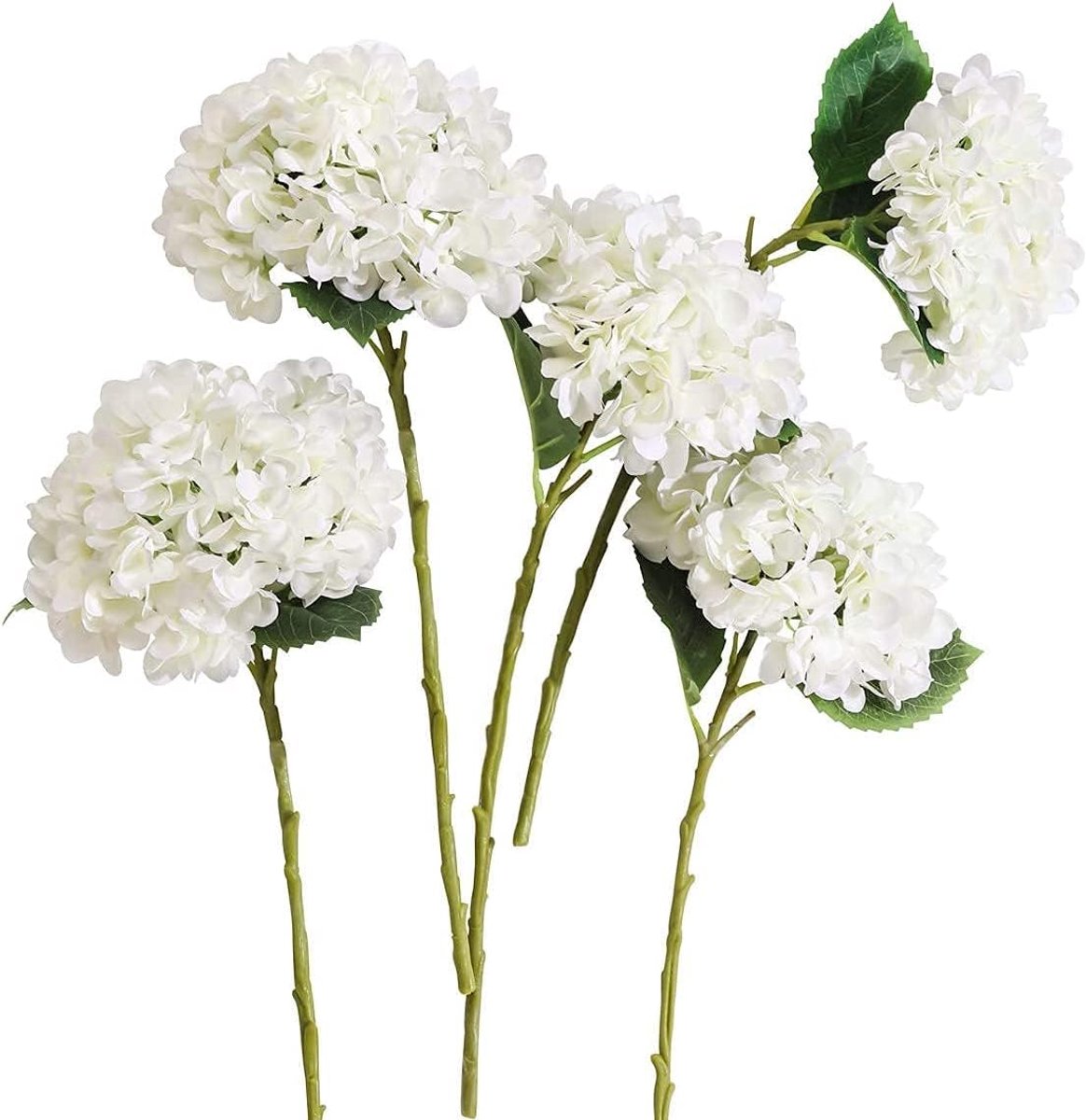Kunstbloemen, tuindecoraties, voor bruiloft, thuisfeest, middenstuk, wit