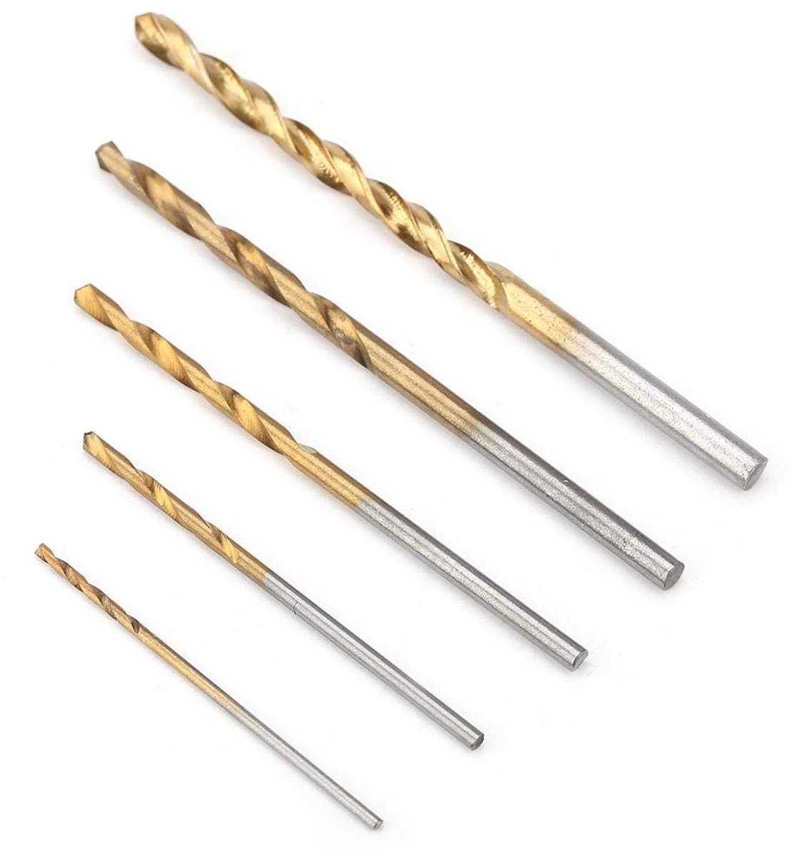 Draaiboormachine, 50 stuks 1/1,5/2/2,5/3mm Mini Hand Twist Boor Gereedschap HSS Coating Micro Boor voor Hout Plastic Aluminium Koper Staal