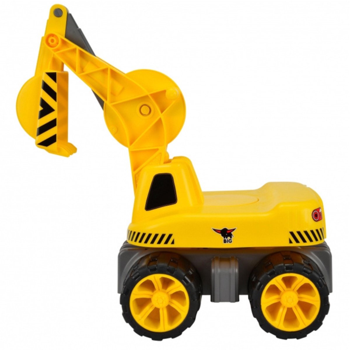 BIG - Power Worker Maxi Graafmachine - Loopauto - Werkvoertuig - 50kg belastbaar - vanaf 3 jaar - Buitenspeelgoed — afbeelding 12