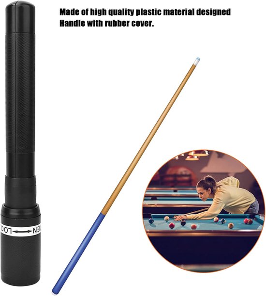 Eindverlenger, Telescopische Pool Cue Extender met Antislipgreep voor Precisieslagen — afbeelding 4