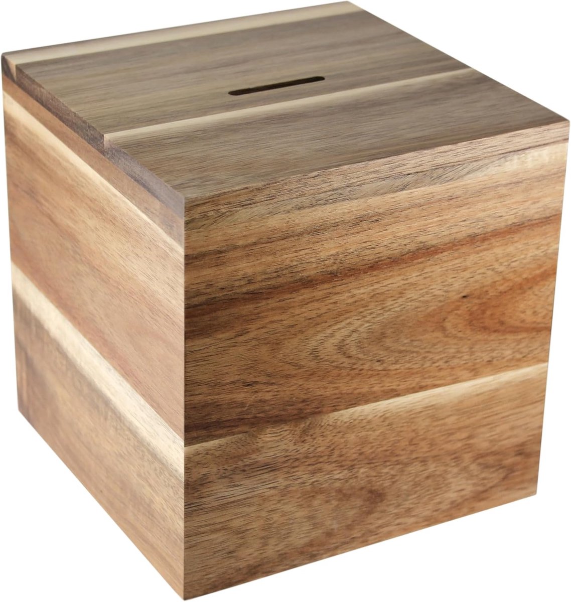 – Houten spaarpot voor samen sparen | Dubbele sloten | Spaaruitdaging van €1000 | Cadeau voor stellen | Huwelijkscadeau | Vakantiekas | Fooienpot
