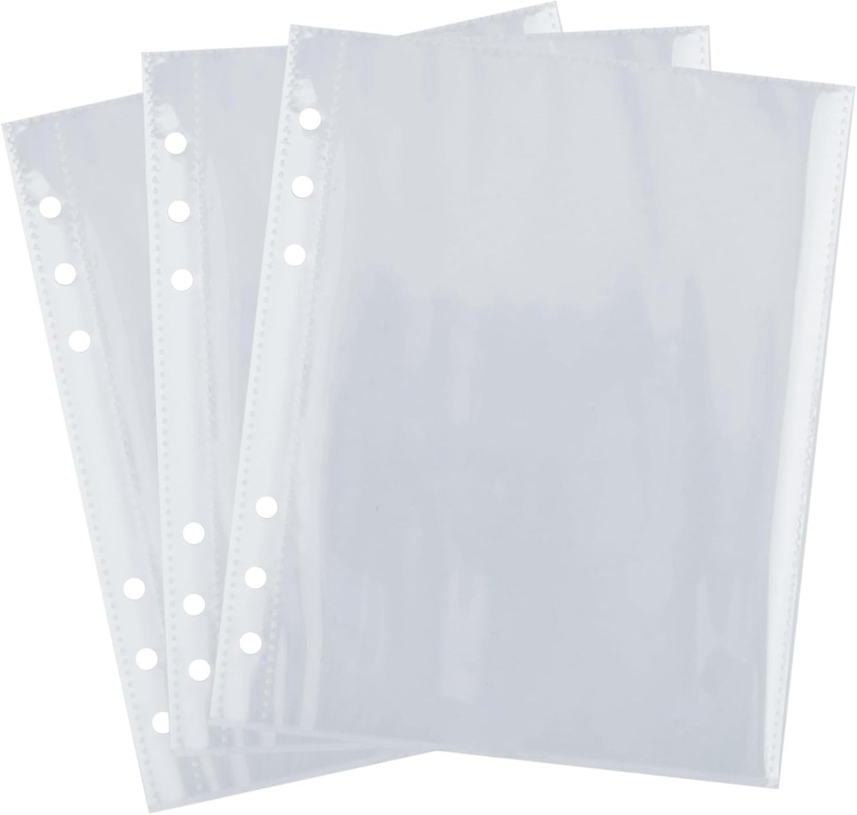 30 stuks 60 vakken 5 x 7 inch fotokaartenhoezen voor 6 ringen A5 binder, ultrahelder, dubbelzijdig, toploading, water- en stofbescherming