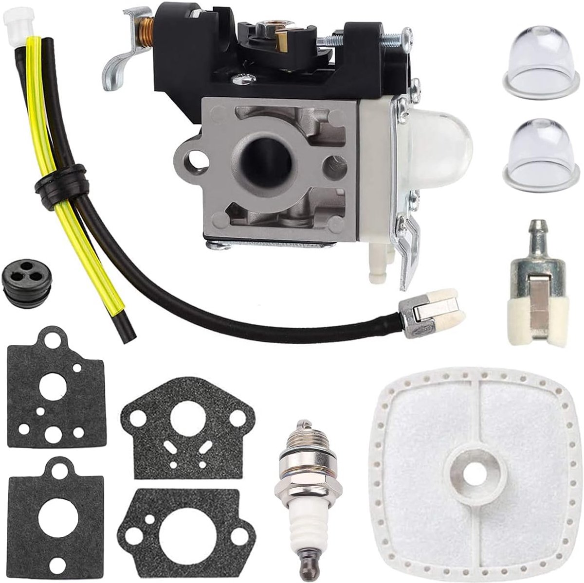 Carburateur vervanging voor Echo PB-265L PB-251 PB-265LN PB-255LN ES255 PB 255 Power Blower voor ZAMA RB-K85, vervang #A021001350 A021001351 A021001352, met Tune Up Kit