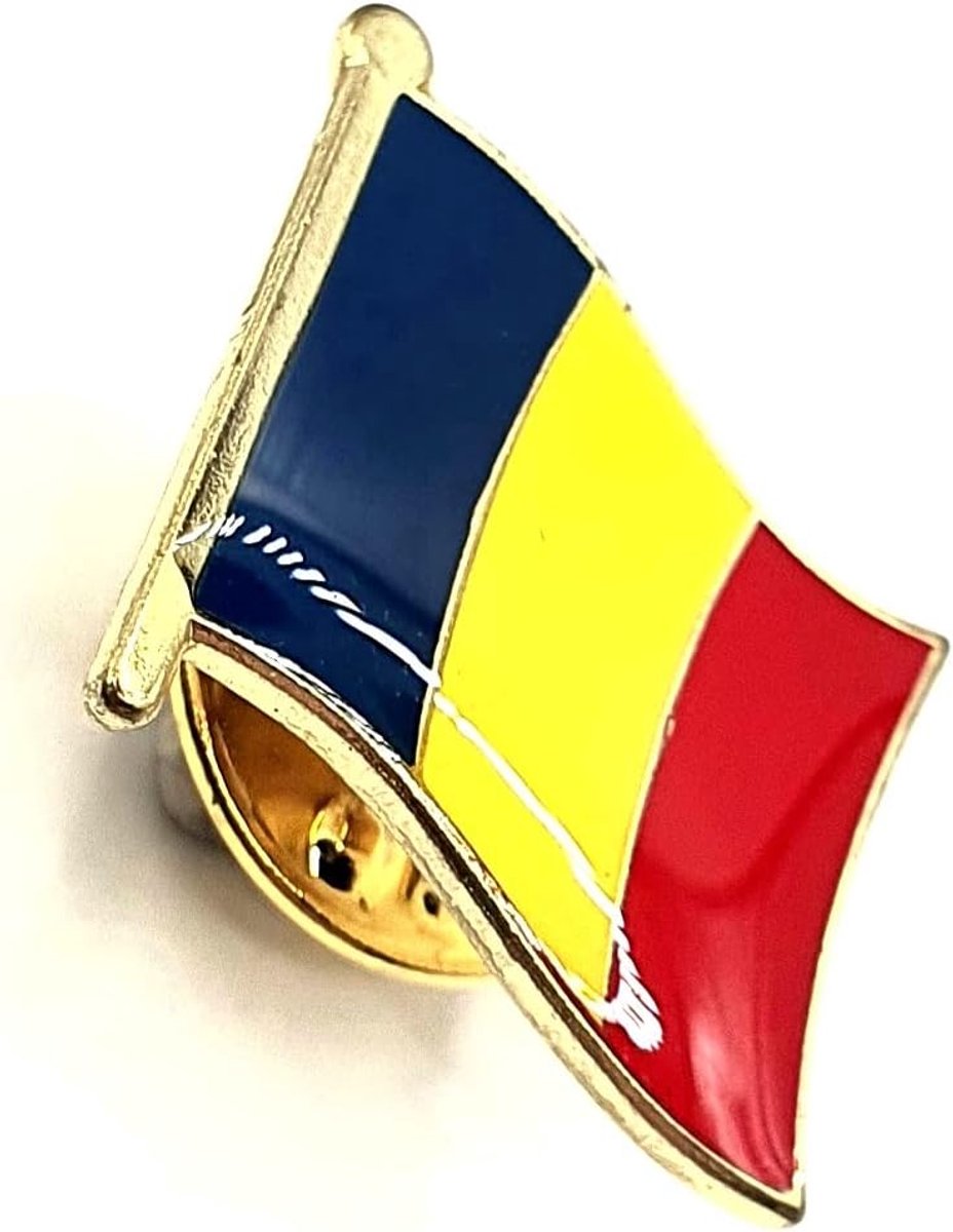 Roemeense metalen emaille landenvlag pin badge