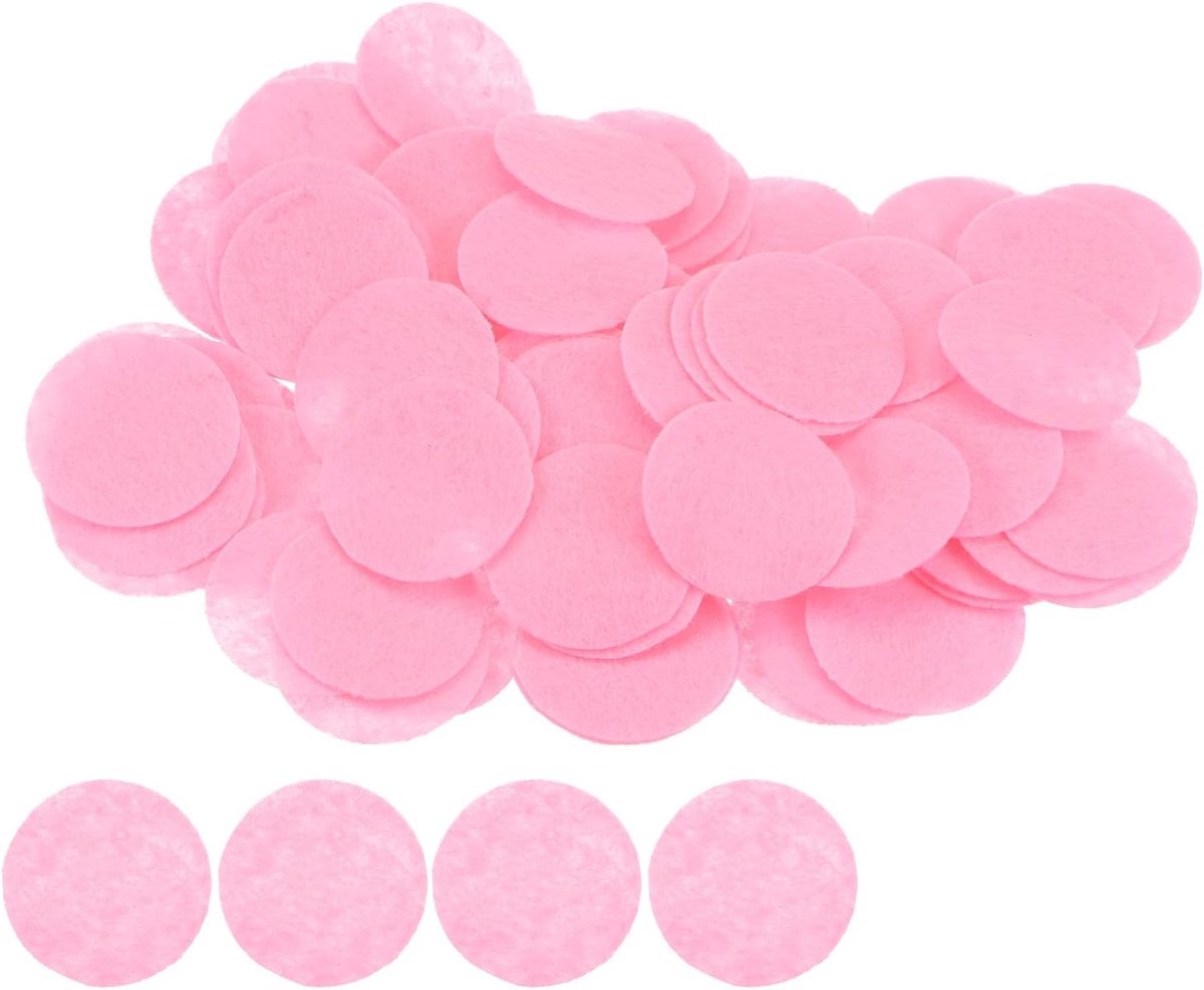 200 stuks ronde viltcirkels, 30 mm 1-1/4 inch, voorgesneden vilt, handwerk, cirkels van vilt, vliesstof, naaiprojecten, handwerk, roze