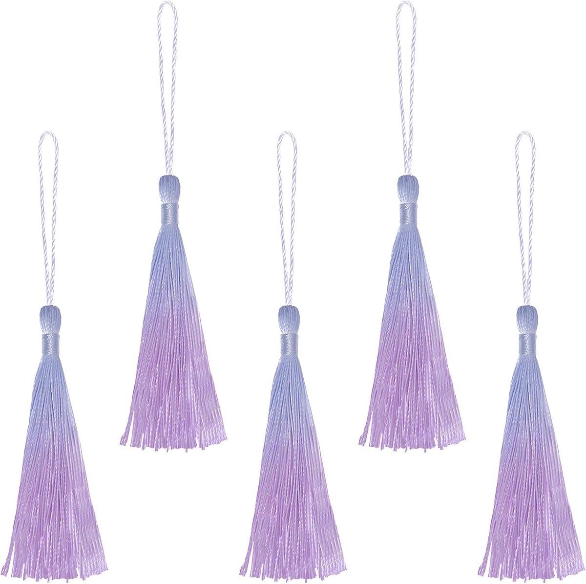 Kwastjes Bladwijzer Kwasten 13cm/5-Inch Zijdeachtige Handgemaakte Zachte Floss Kwasten met Koordsloog voor Bladwijzers Ambachten en Sieraden Maken DIY Handwerk