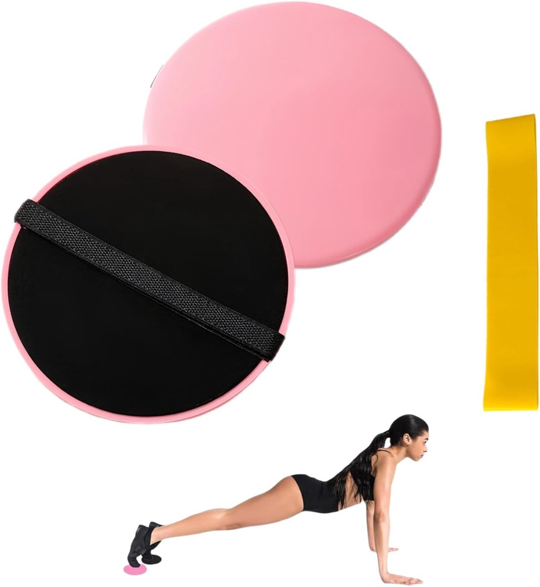Core Sliders, Gear Fitness Schijven - 2 Stuks Fitness Glijschijven, Gliding Discs en Glijpads voor Buiktraining en Oefeningen