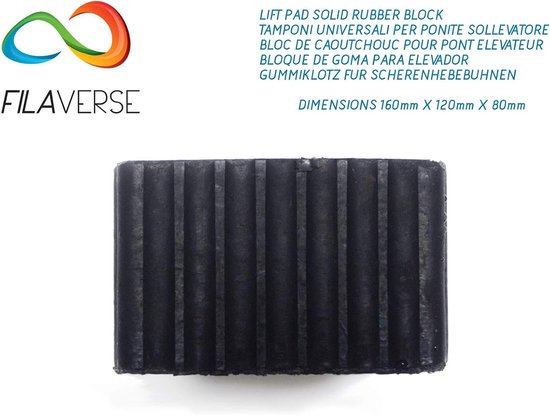 Hefbrug voor bruggen, universele rubberen padset, vierkant, voor schaarbruggen, Omcn radijslichaam, golvende heupen met Best-Grip-technologie — afbeelding 3