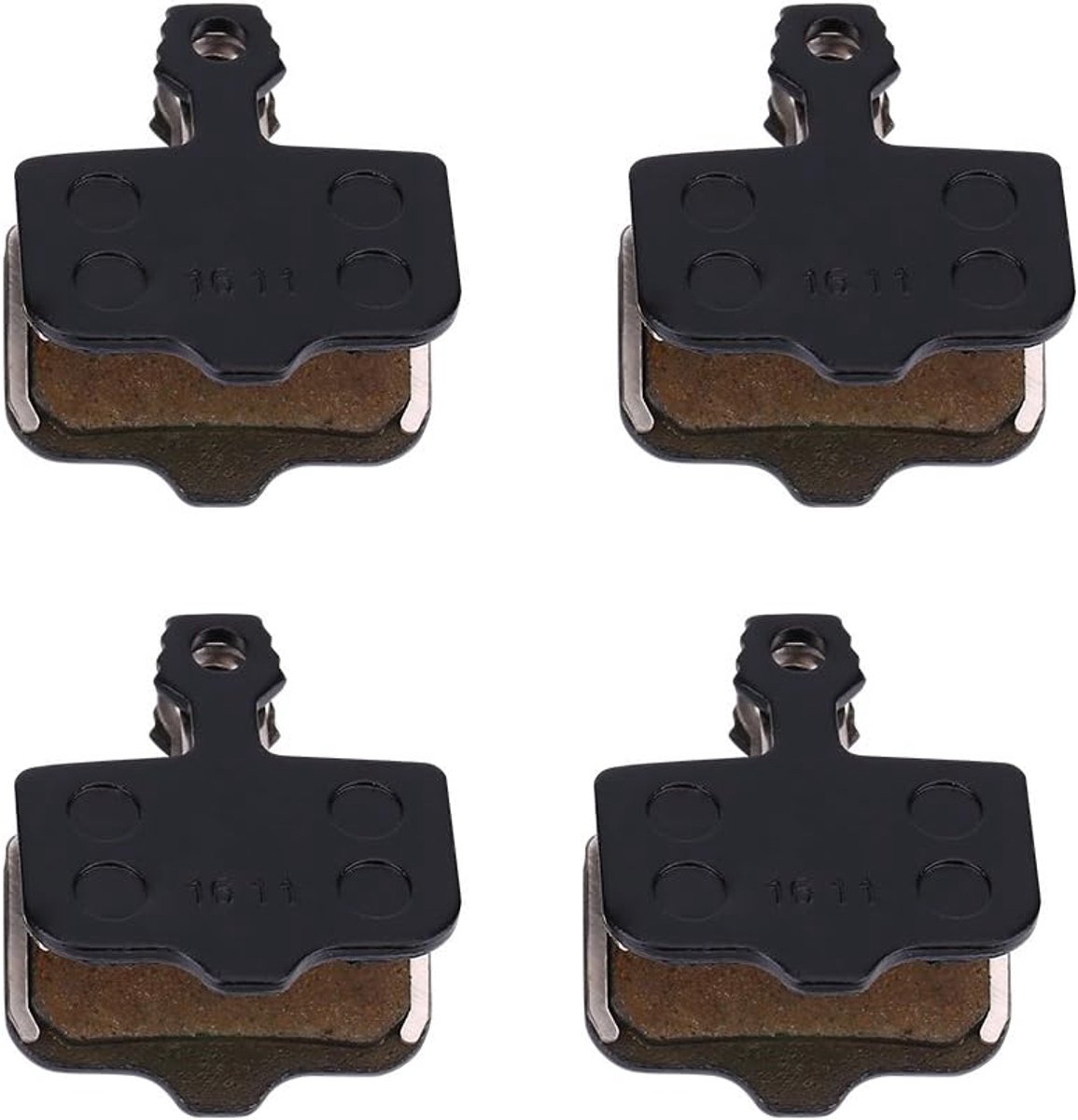 schijfremblokken, 4 paar schijfremblokken met veren Semi-hars remblokken voor Avid Elixir Ride