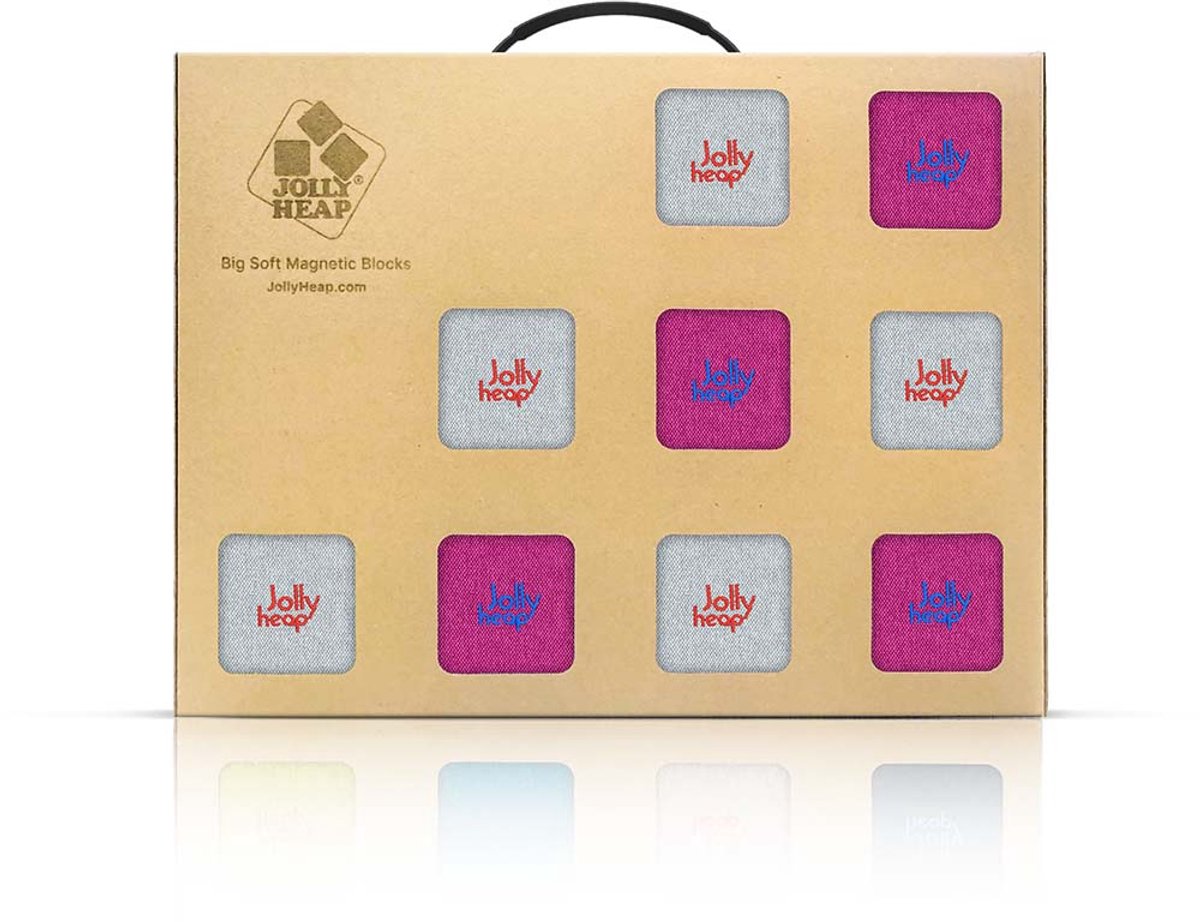 Jolly Heap Pixi set magnetische blokken 12 stuks