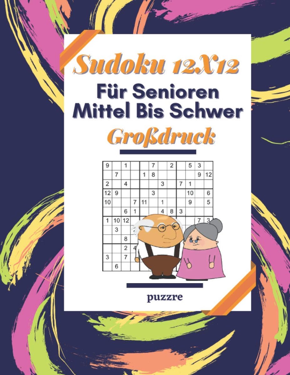 Sudoku 12x12 - Grootdruk - Irregulair - Uitdagend voor seniors - ShopVlot