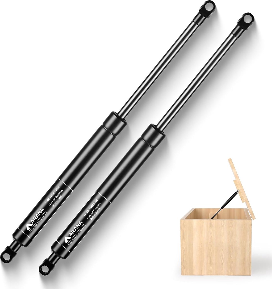 Gasveer 600 mm 200 N - Vervangingsveer voor kastdeur - Geschikt voor speelgoedkist en creatieve DIY-projecten - SnelShoppen