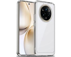 Beschermhoes voor Realme 14 Pro Plus 5G, schokbestendige, vergelingwerende, krasbestendige hoes, harde PC achterkant, ultradunne TPU-beschermhoes, transparant