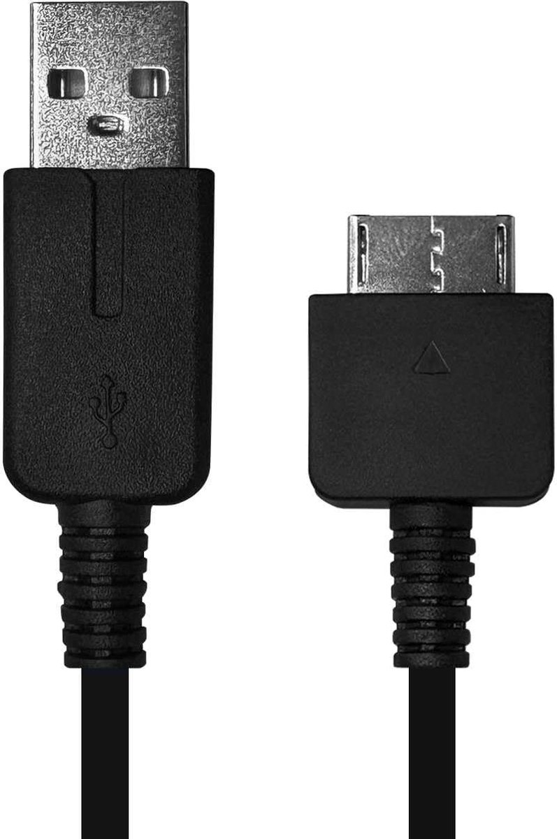 USB-oplaadkabel, compatibel met PSP Vita, PSV1000, 2-in-1 datakabel, 5 V, 2 A, USB 2.0, zwart, 1,2 m