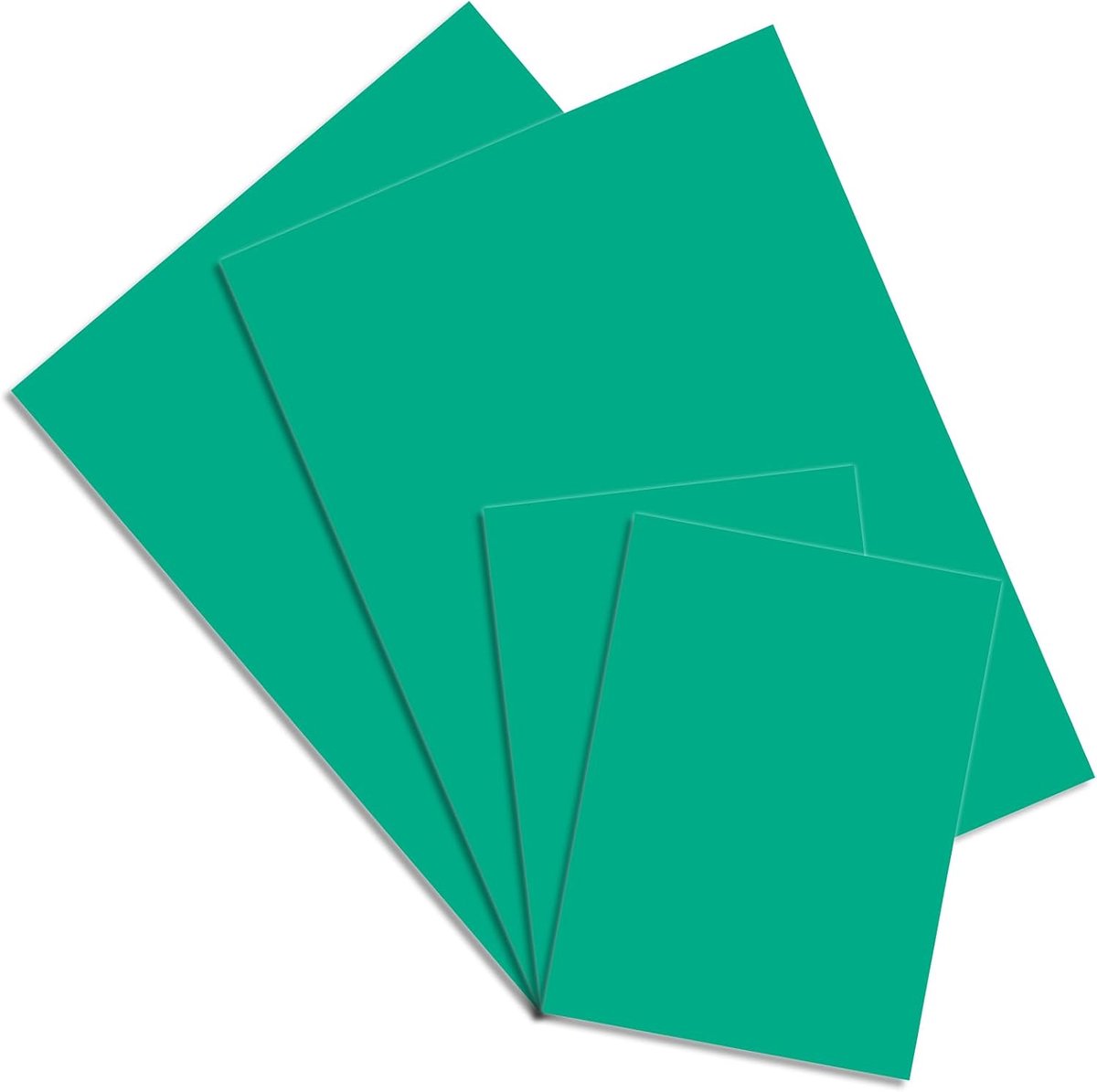 4 stuks linoldrukplaten om te graveren, plat oppervlak, linolsnijset voor stempels, knutsel- en printprojecten (groen A4 + A6)