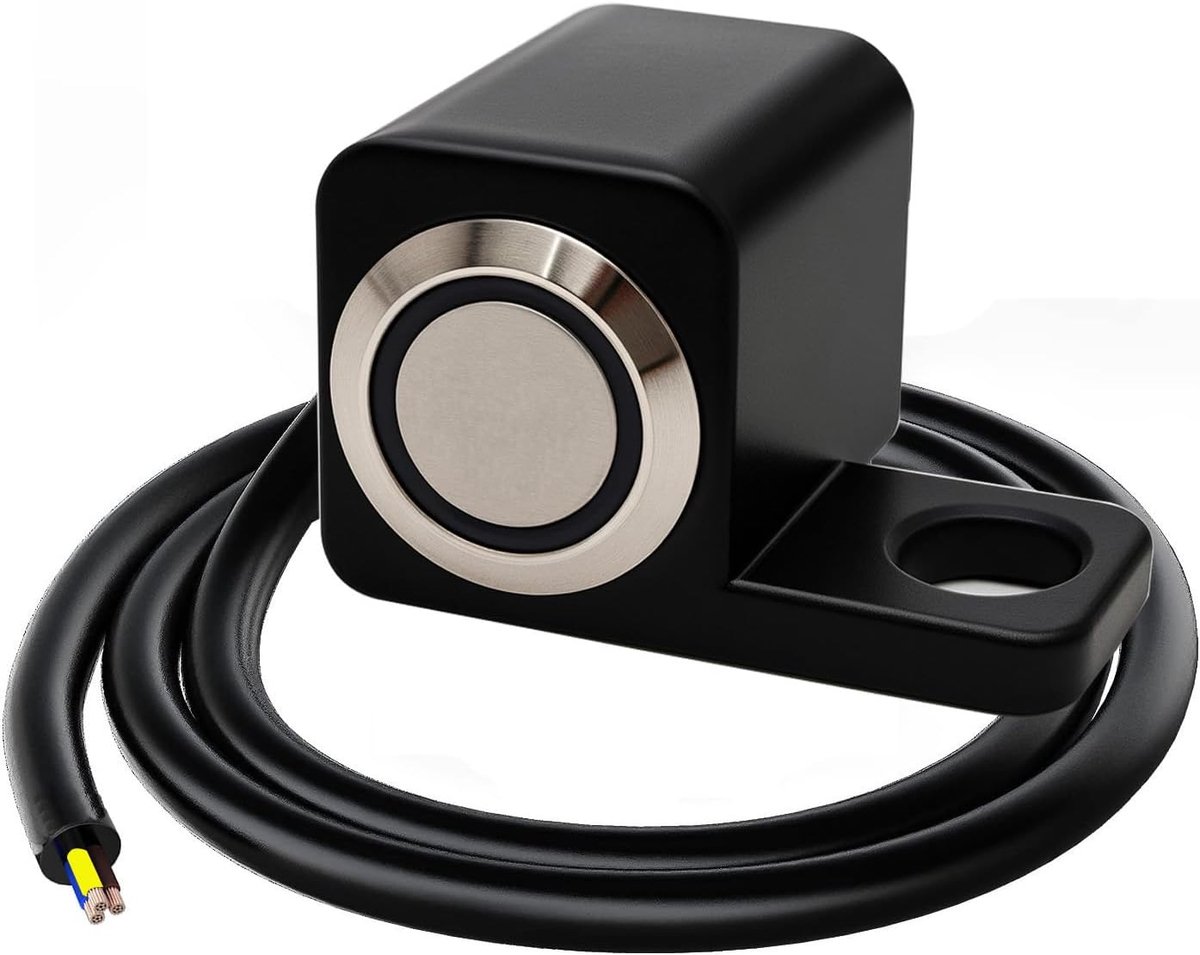 Momentary Blauwe LED 12-24V/5A Motorfiets ATV Drukknopschakelaar IP67 Waterdicht Koplamp Gevaar Rem Mist AAN/UIT Schakelaars (Links L)