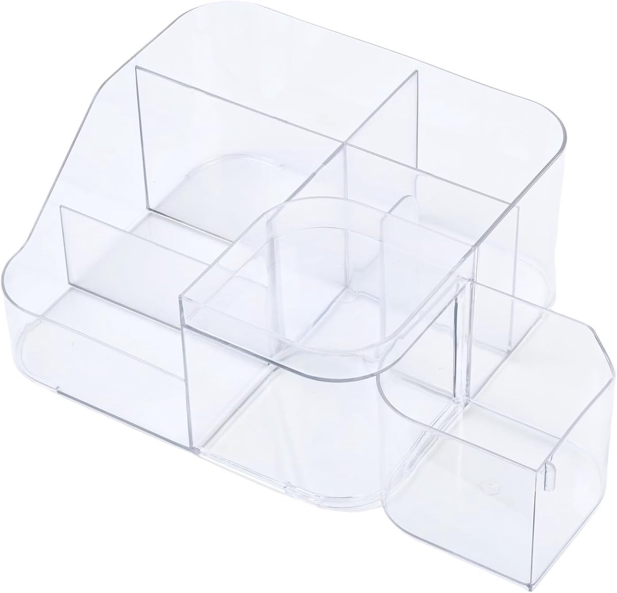 Make-uporganizer met lade, transparante make-uptafel-organizer met grote inhoud, geschikt voor make-up, huidverzorgingsproducten, sieraden en poederkwasten