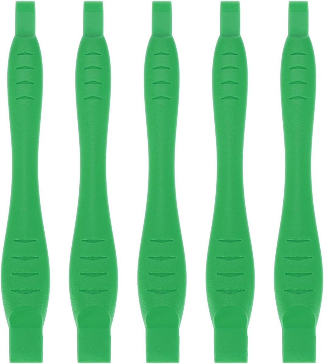 5 stuks universele Pry Spudger gereedschap, telefoon Pry openingsgereedschap, kunststof breekijzer voor mobiele telefoon, pc, laptop tablet, beeldschermreparatie, groen