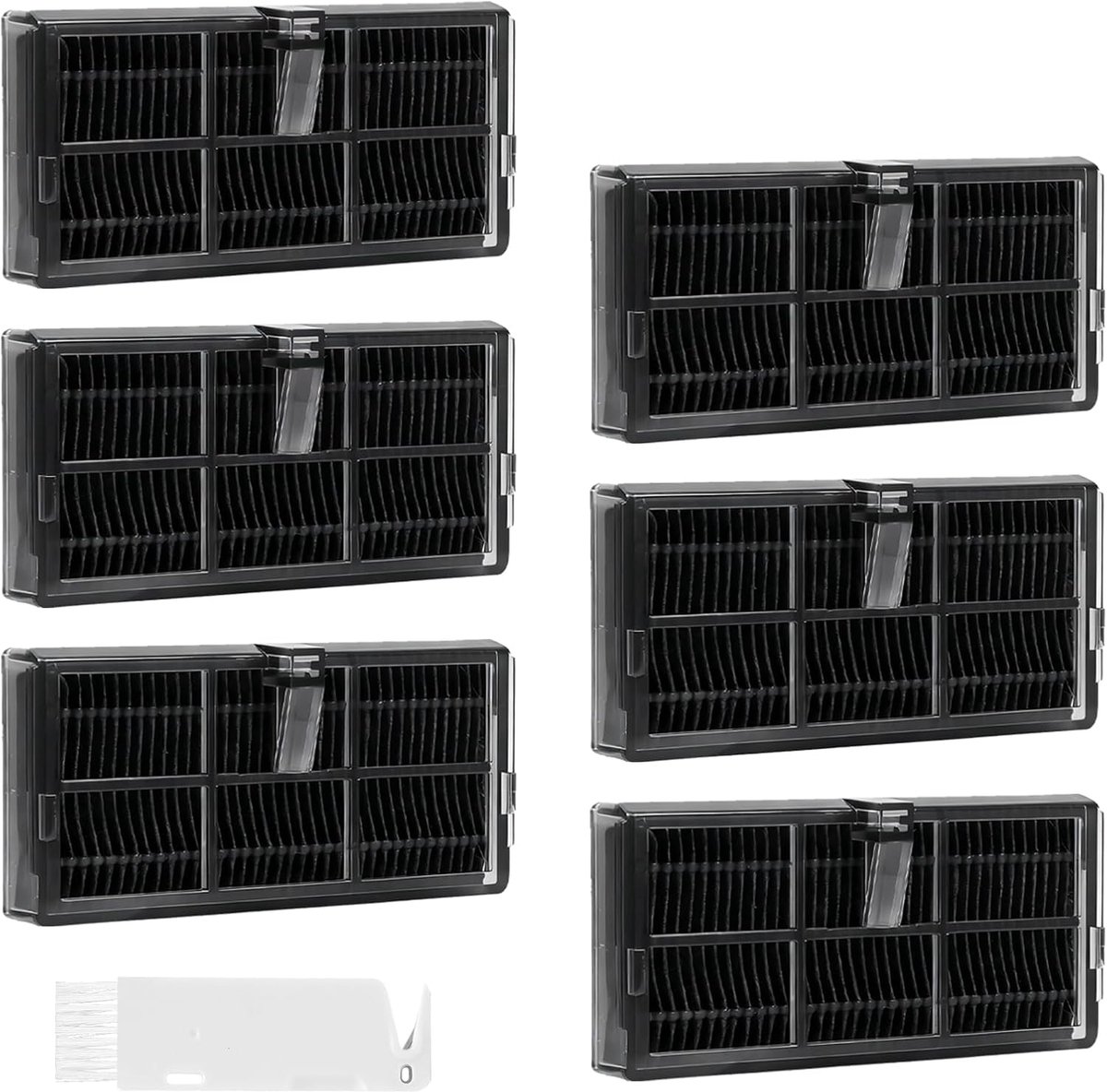 6 stuks HEPA-filters voor Dreame X40 Ultra Complete/X40 Master/L10s Ultra Gen 2/L10s Pro Ultra Heat/L40 Ultra, robotstofzuiger, reservefilter, accessoires voor Mova P50 Pro Ultra/E30 Ultra