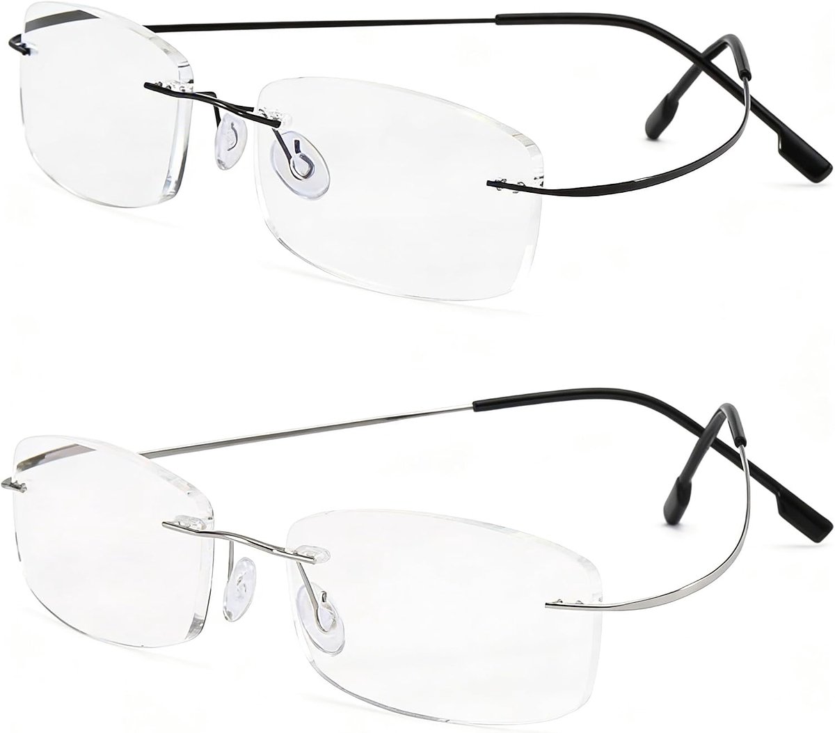 Gro?em leesbril voor dames en heren, modieus vierkant montuur, anti-blauw licht, leeshulp