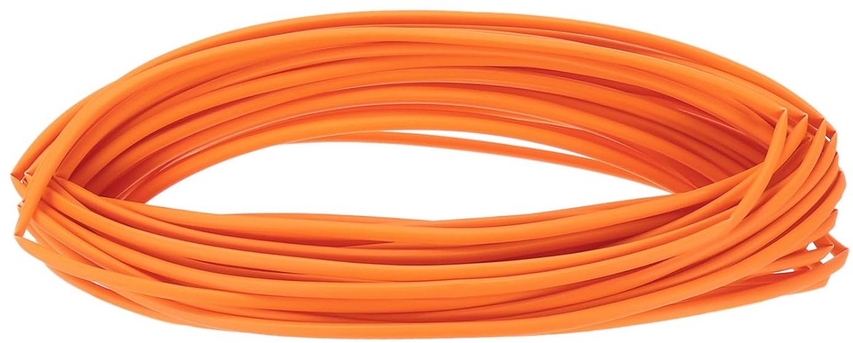 Krimpkous 1/8 inch ID, 49 ft lange krimpverhouding, 2:1, krimpkous van polyolefine voor elektrische isolatie, kabelbeheer, oranje