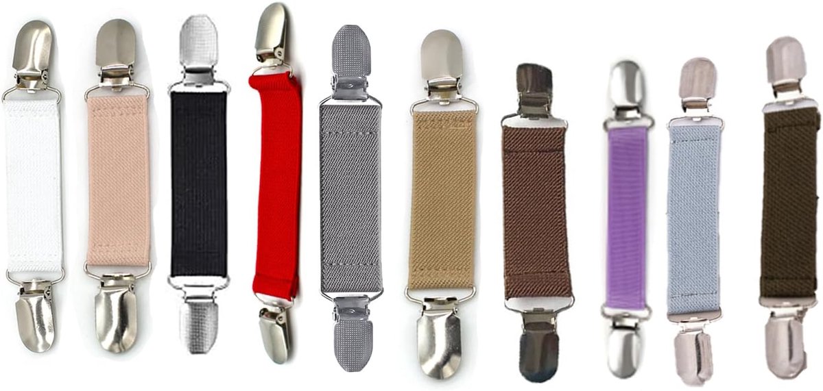 10 stuks clips voor kleding, kledingclip, omslagkraagsluiting, sjaalclips, geschikt voor truien, jurken, overhemden, zijden sjaals, multifunctioneel accessoire, geschikt voor alle gelegenheden