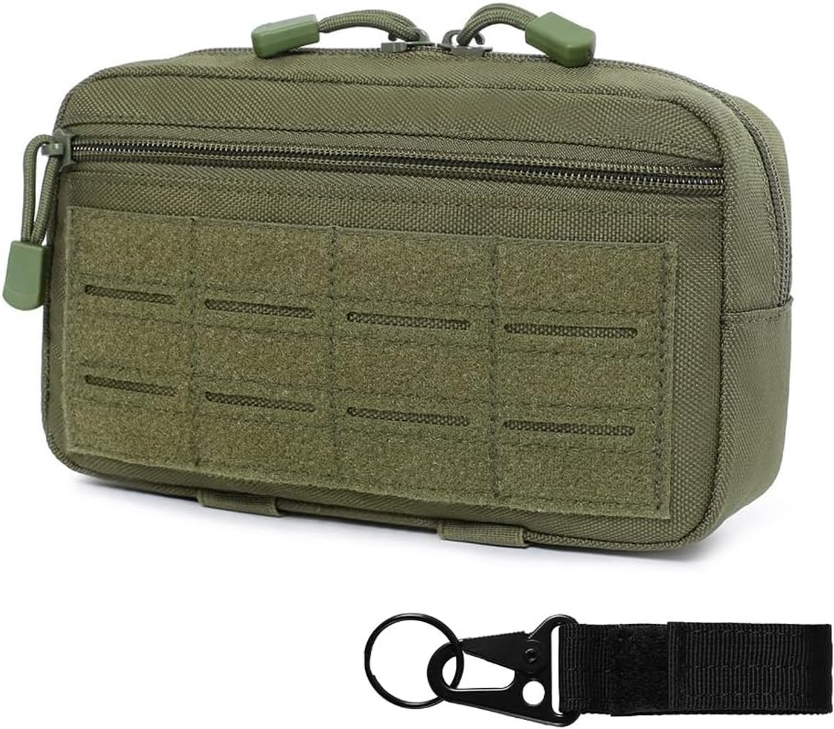 Molle Pouch, 1000D Nylon Utility Tool Pouch met Riem Karabijnhaak Waterdichte Gadget Opbergtas voor Vest Rugzakken
