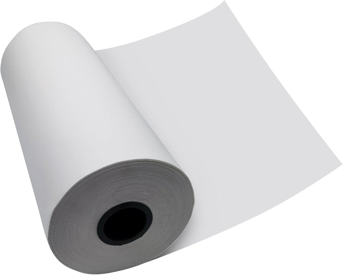 Canvas op rol, 50 cm x 10 m, 100% katoenen canvasstof, 270 g/m² canvas om te beschilderen, kant-en-klaar canvas rol, canvas stof per meter, scheurvast voor acryl- en olieverfschilderij (51 cm x 10 m)