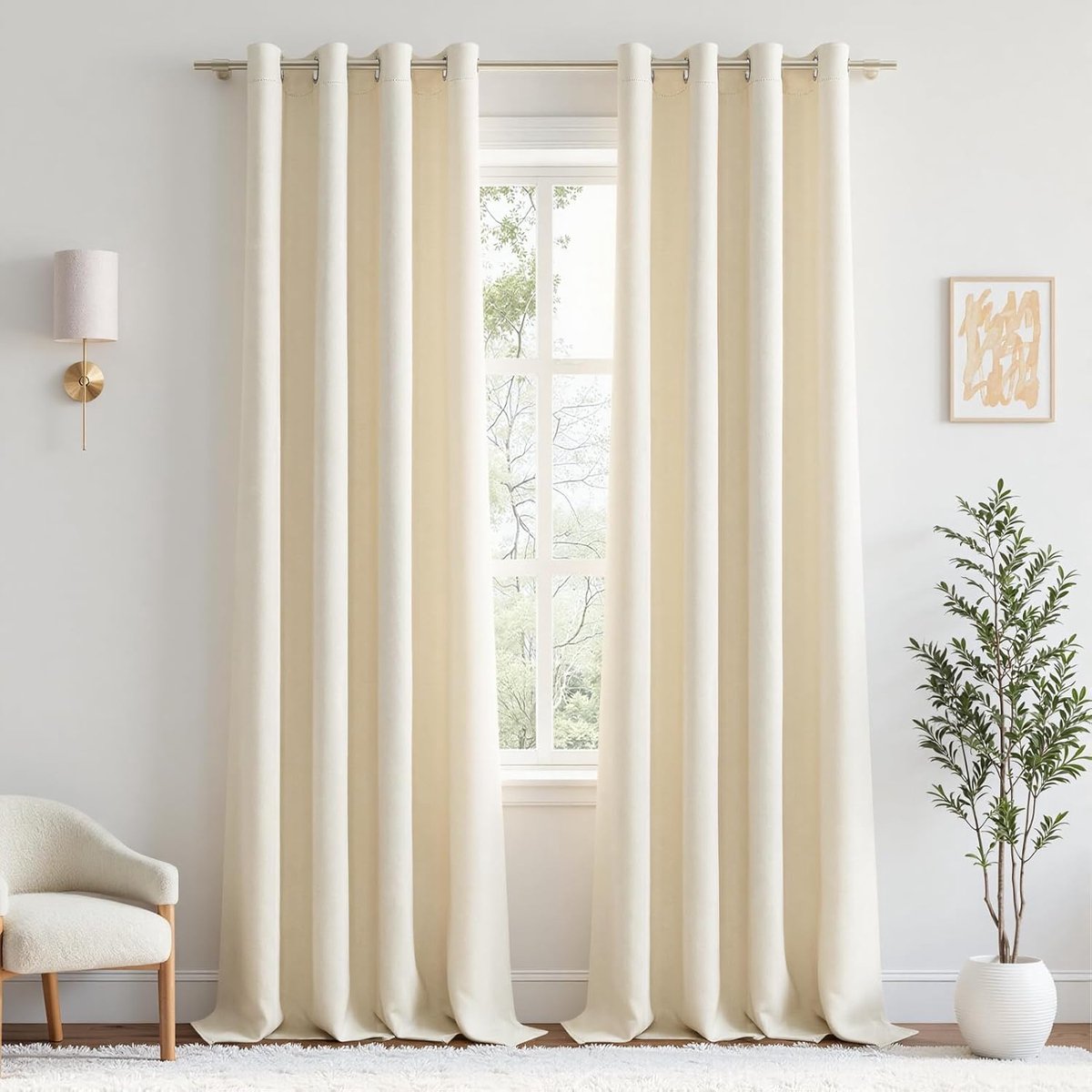Thermo-verduisteringsgordijnen voor binnen, ramen, slaapkamer, woonkamer, modern, 2 stuks, 140 x 245 cm, thermisch verduisteringsgordijn voor binnen, warmte-isolerend, met inslagringen