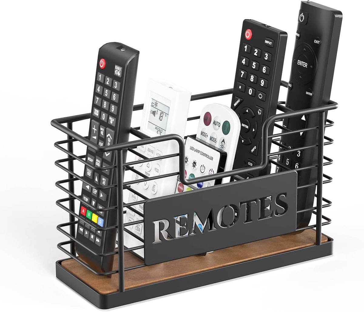 5-slots tv-afstandsbediening, muurbevestiging, universele afstandsbediening - groot formaat ontwerp voor muur, tafel, woonkamer, slaapkamer - eenvoudige installatie