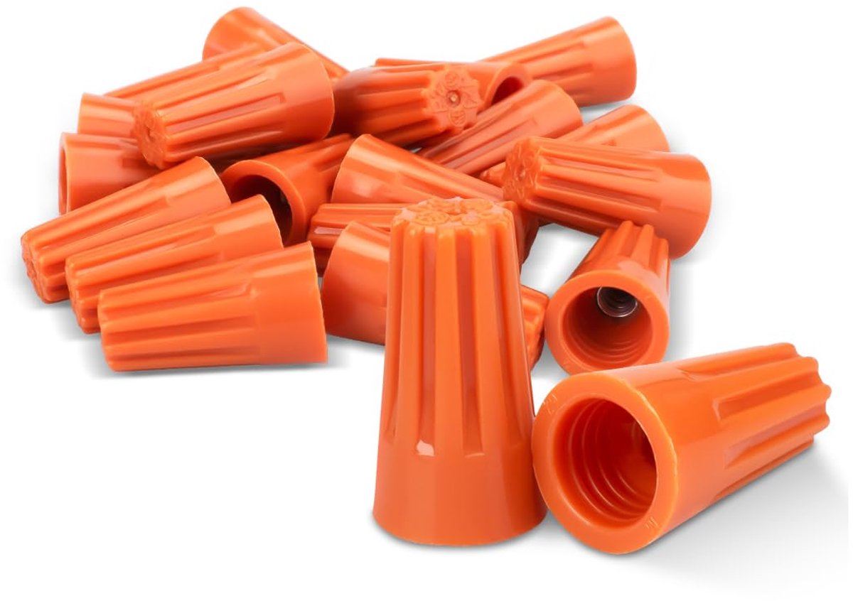 20 stuks elektrische draad verbinding schroef Twist Connector Cap, Twist Nuts Caps verbinding voor draad van 0,5-1mm²