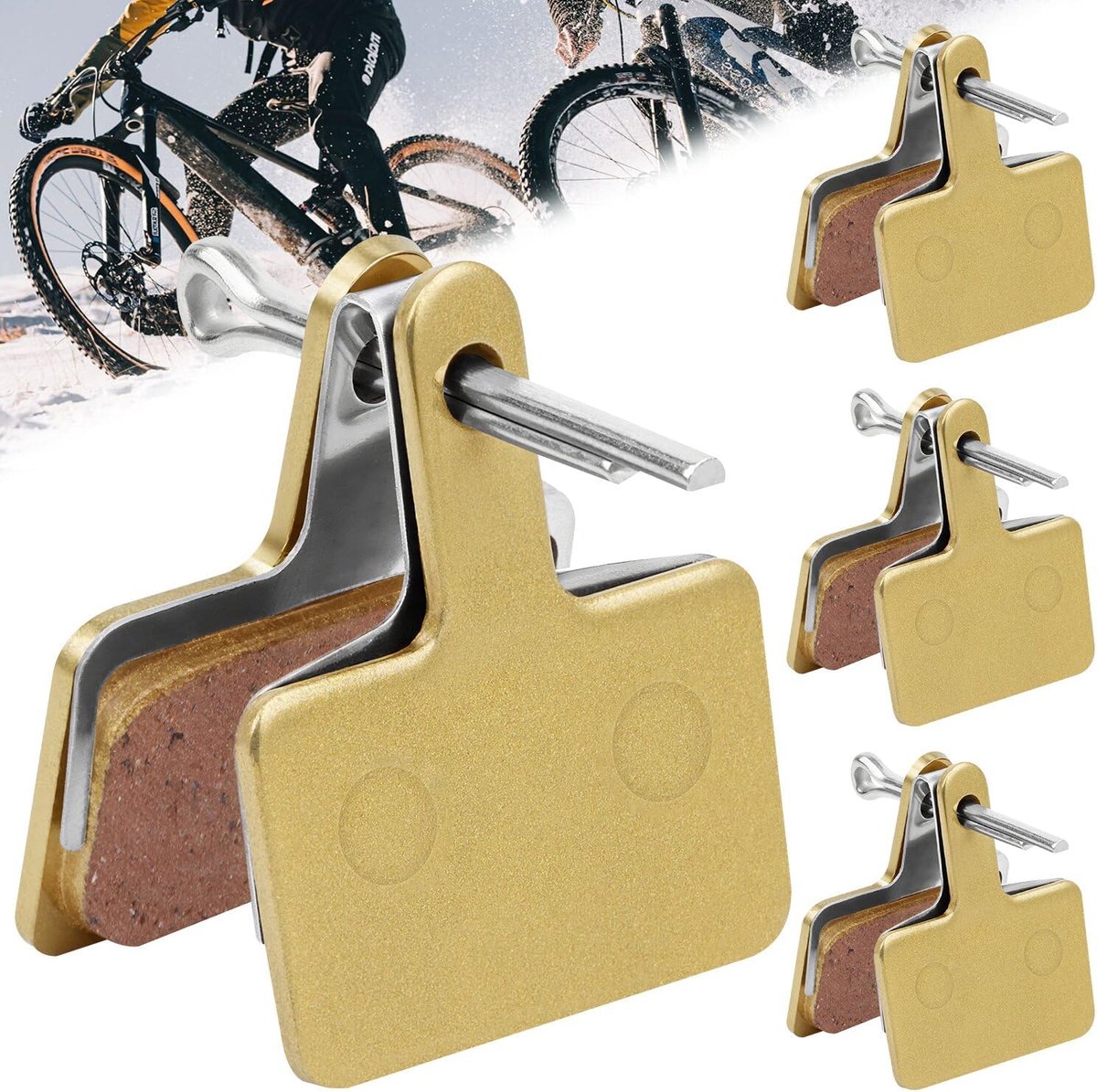fiets voor Shimano remblokken B01S B03S B05S Resin Deore XT MT200 UM-8VR0a 4 paar fietsremblokken schijfremblokken voor Tektro remblokken E10.11 Auriga