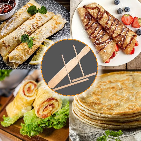 Pannenkoekenverdeler van beukenhout — afbeelding 5