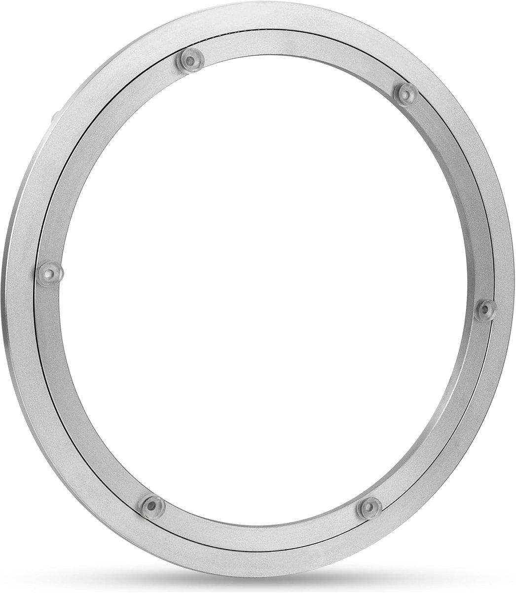 Susan Draaikogellager van aluminiumlegering, robuust, rond, voor keuken, woonkamer, 30,5 cm