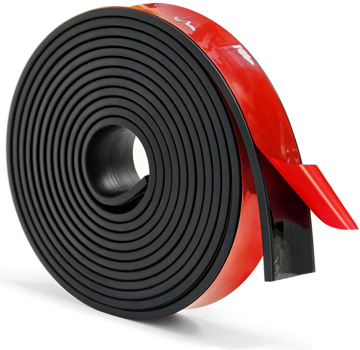 Rubberen strips, zelfklevend, zelfklevende rubberen pads voor doe-het-zelf afdichtingen, bekleding, afdichtingen, knutselen, bescherming (2,5 cm x 3 mm x 5 m)