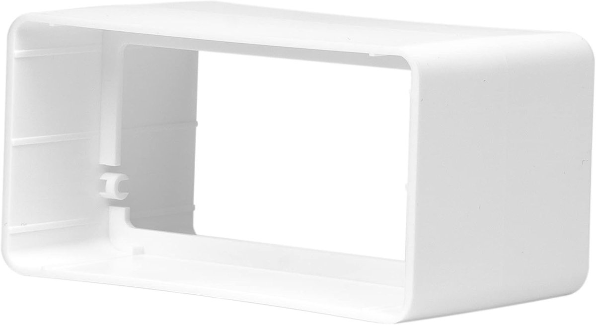 110 x 55 mm / 11 x 5,5 cm rechthoekige buisconnector voor de buisverbinding - ventilatiesysteem, verwarmen, koelen - ventilatieelement voor beperkte ruimte.